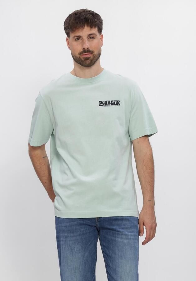 BARBOUR Heren Polo's & T-shirts Frome Relaxed Graphic Mint - Foto 3