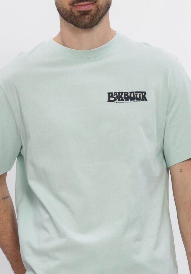 BARBOUR Heren Polo's & T-shirts Frome Relaxed Graphic Mint - Foto 4