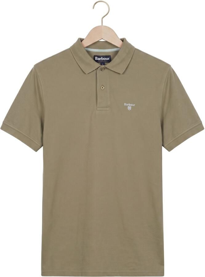BARBOUR Heren Polo's & T-shirts Lightweight Sports Polo Shirt Khaki - Foto 2