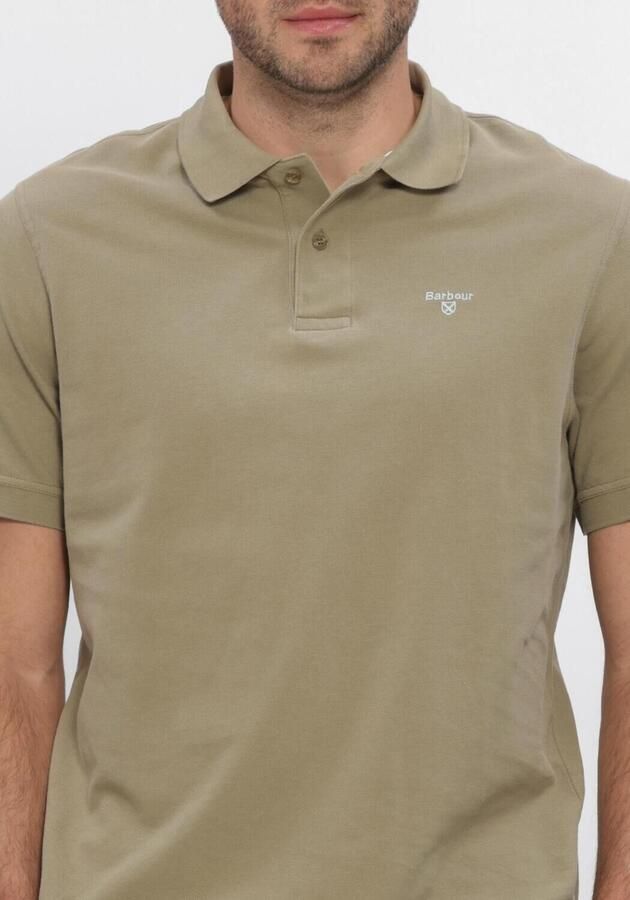 BARBOUR Heren Polo's & T-shirts Lightweight Sports Polo Shirt Khaki - Foto 4