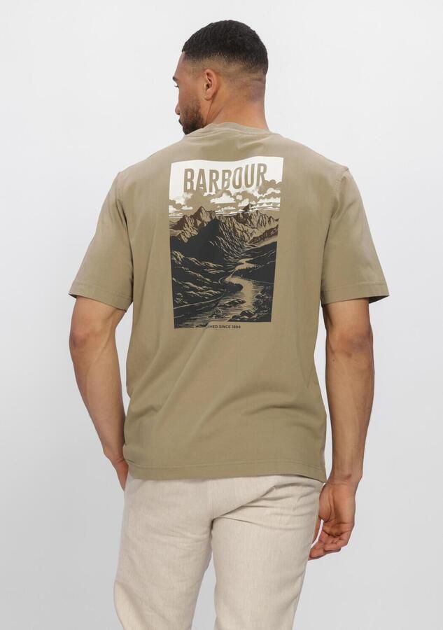BARBOUR Heren Polo's & T-shirts Morden Relaxed Graphic T-shirt Khaki