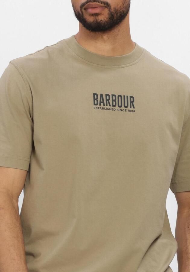 BARBOUR Heren Polo's & T-shirts Morden Relaxed Graphic T-shirt Khaki - Foto 4