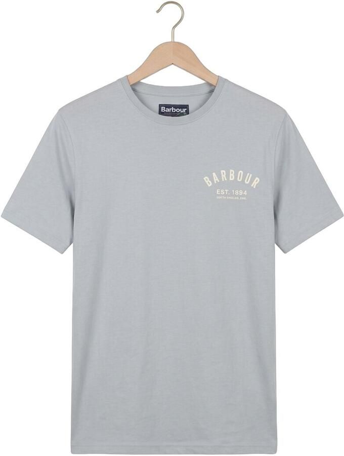 BARBOUR Heren Polo's & T-shirts Preppy T-shirt Lichtgrijs - Foto 2