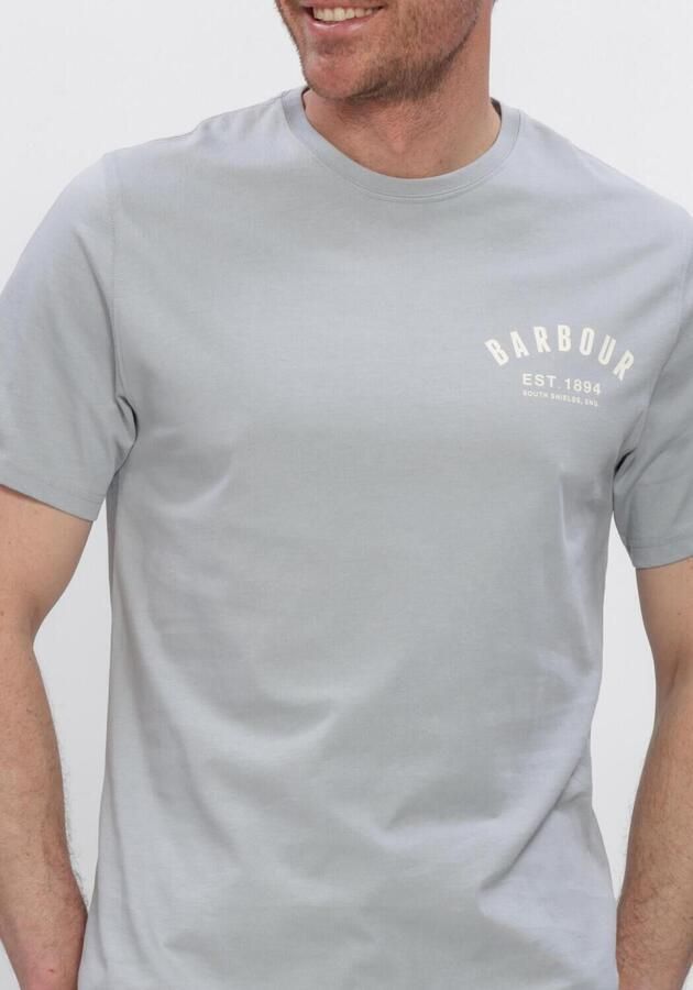 BARBOUR Heren Polo's & T-shirts Preppy T-shirt Lichtgrijs - Foto 4