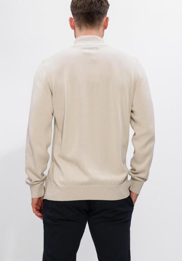 BARBOUR Heren Truien & Vesten Cotton Half Zip Knitted Jumper Beige - Foto 3