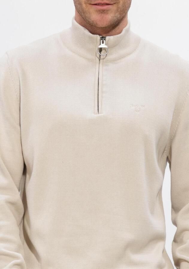 BARBOUR Heren Truien & Vesten Cotton Half Zip Knitted Jumper Beige - Foto 2