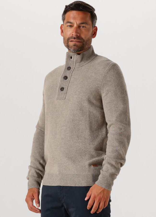 BARBOUR Heren Truien & Vesten Essential Patch Half Zip Knitted Jumper Beige - Foto 4