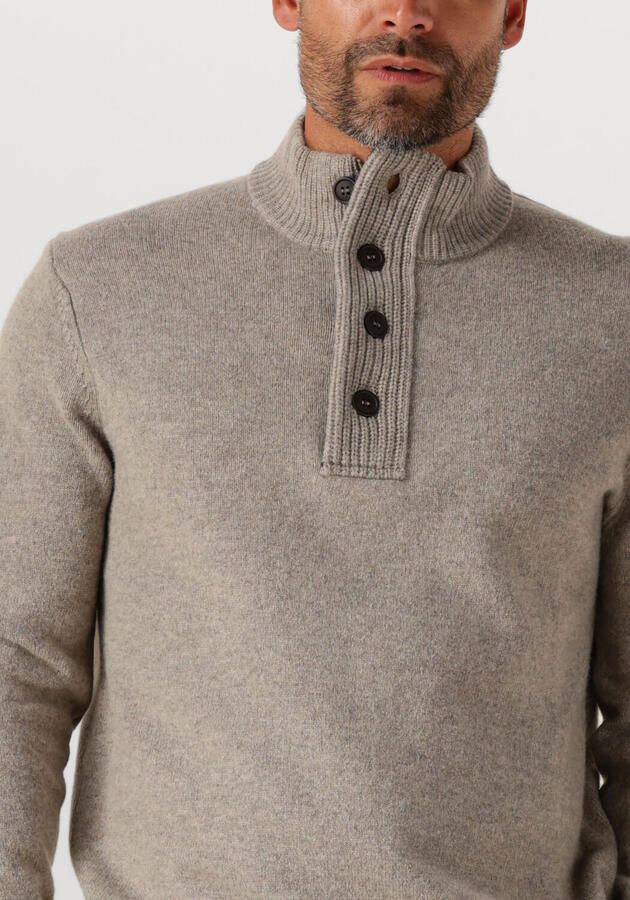 BARBOUR Heren Truien & Vesten Essential Patch Half Zip Knitted Jumper Beige - Foto 2