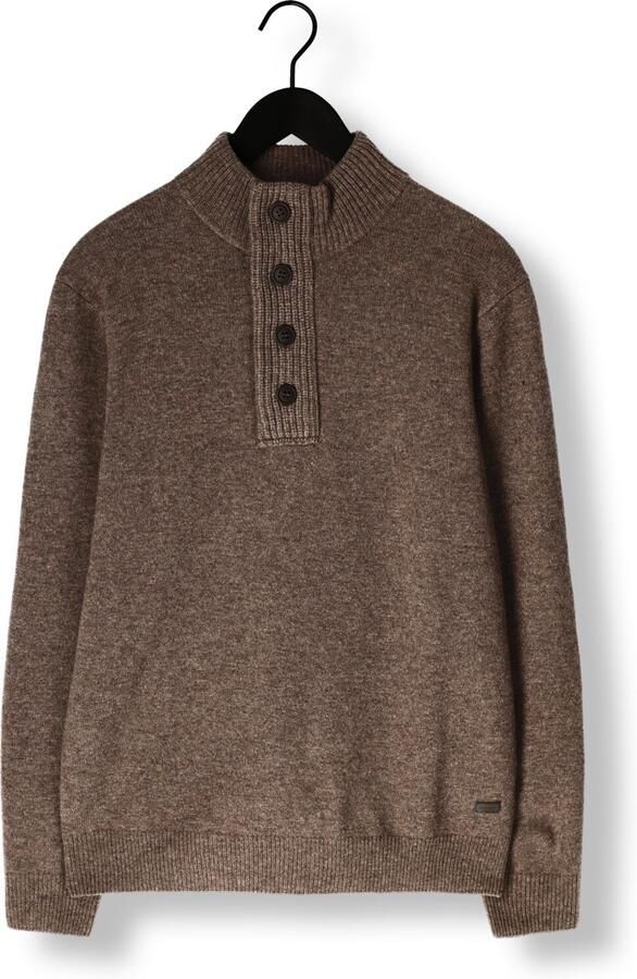 BARBOUR Heren Truien & Vesten Essential Patch Half Zip Knitted Jumper Bruin - Foto 3