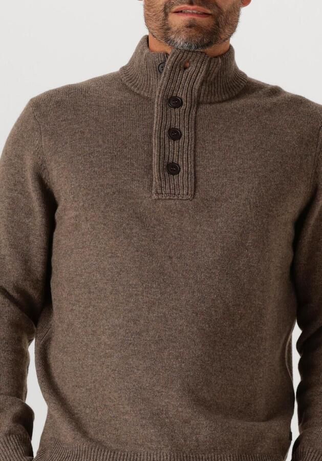 BARBOUR Heren Truien & Vesten Essential Patch Half Zip Knitted Jumper Bruin - Foto 2