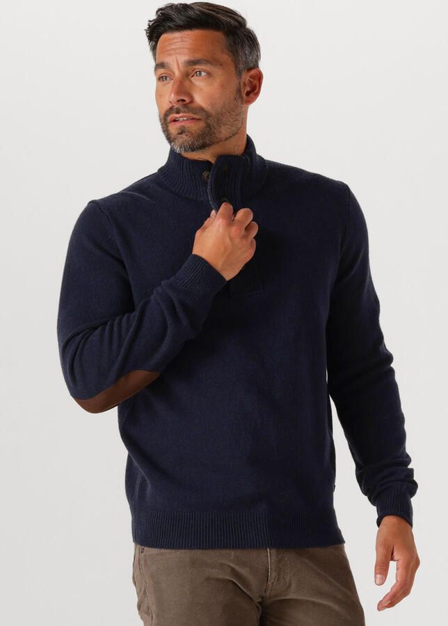 BARBOUR Heren Truien & Vesten Essential Patch Half Zip Knitted Jumper Donkerblauw - Foto 4