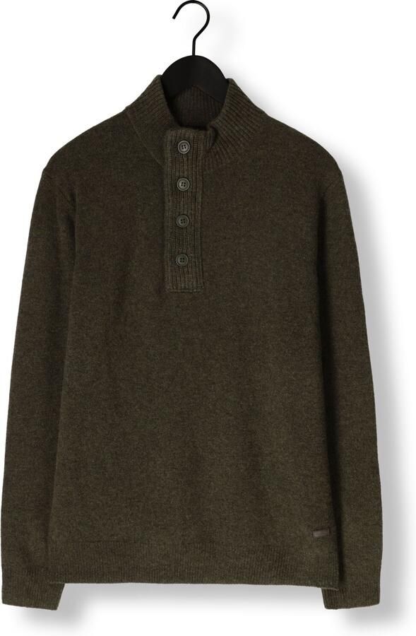 BARBOUR Heren Truien & Vesten Essential Patch Half Zip Knitted Jumper Donkergroen - Foto 3