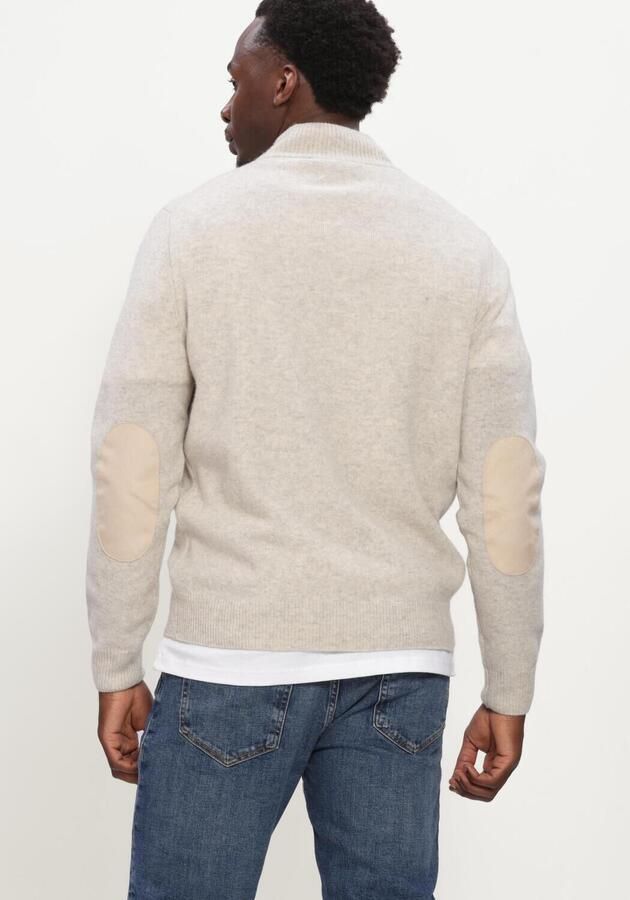 BARBOUR Heren Truien & Vesten Essential Patch Half Zip Knitted Jumper Ecru - Foto 3