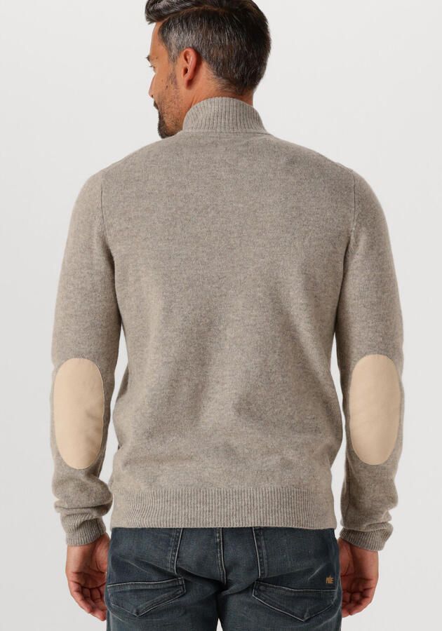 BARBOUR Heren Truien & Vesten Essential Patch Zip Through Knitted Jumper Grijs