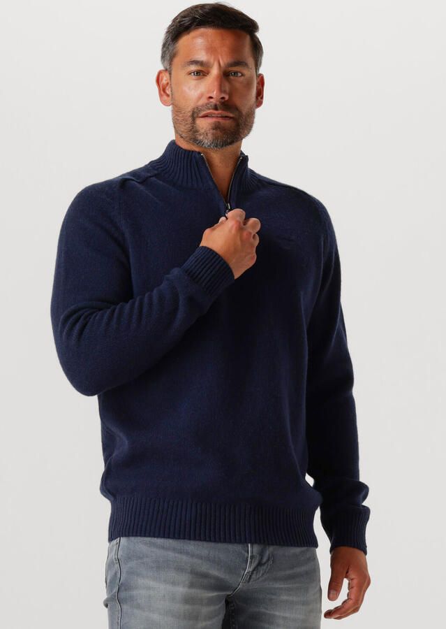 BARBOUR Heren Truien & Vesten Grangetwon Half Zip Knitted Jumper Donkerblauw - Foto 4