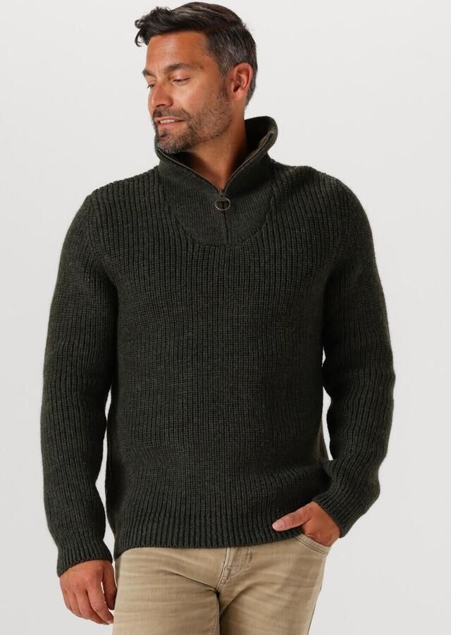 BARBOUR Heren Truien & Vesten New Tyne Half Zip Knitted Jumper Donkergroen - Foto 4