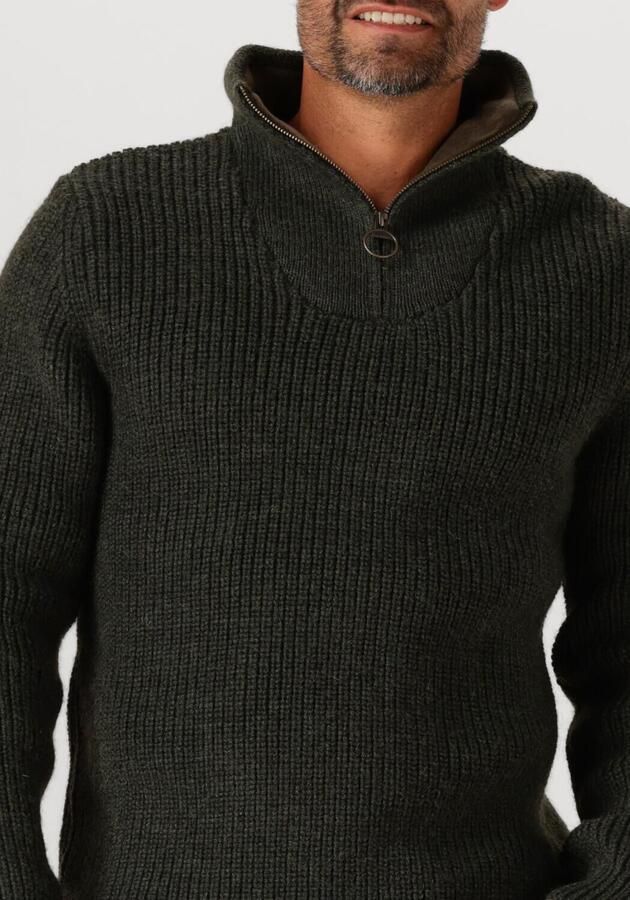 BARBOUR Heren Truien & Vesten New Tyne Half Zip Knitted Jumper Donkergroen - Foto 2