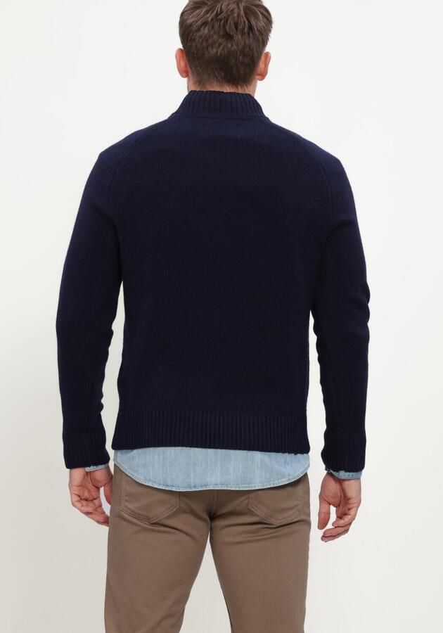 BARBOUR Heren Truien & Vesten Newtown Half Zip Knitted Jumper Knitwear Donkerblauw - Foto 2