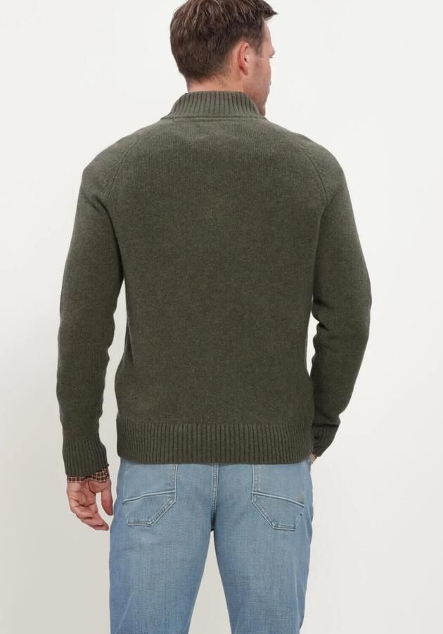 BARBOUR Heren Truien & Vesten Newtown Half Zip Knitted Jumper Knitwear Groen - Foto 3