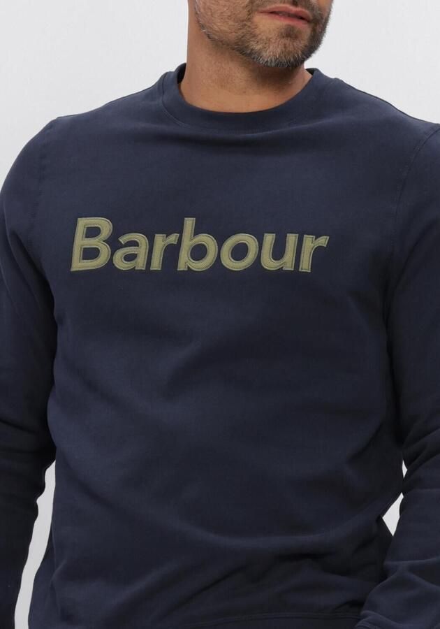 BARBOUR Heren Truien & Vesten Pique Applique Crew Donkerblauw - Foto 4
