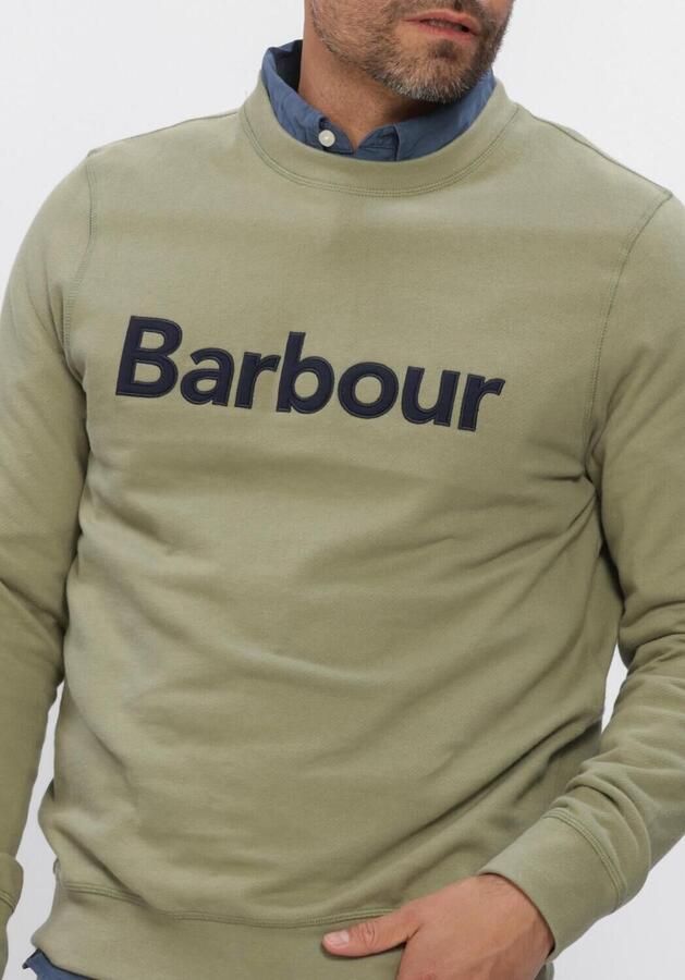BARBOUR Heren Truien & Vesten Pique Applique Crew Olijf - Foto 4