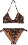 Beachlife triangel bikini bruin zwart Meisjes Polyamide Zebraprint 146 152 - Thumbnail 1