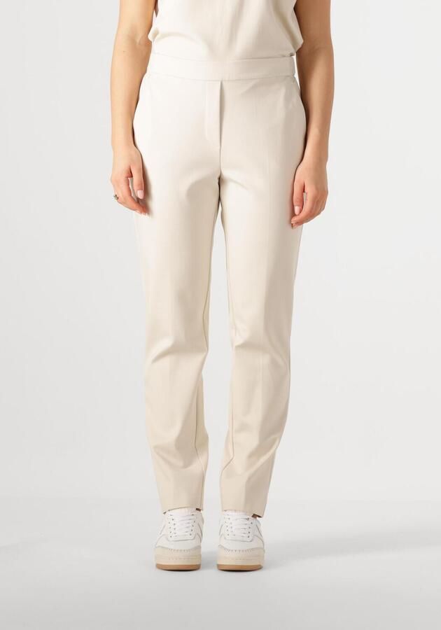 Beaumont wide leg regular waist pantalon beige - Foto 4