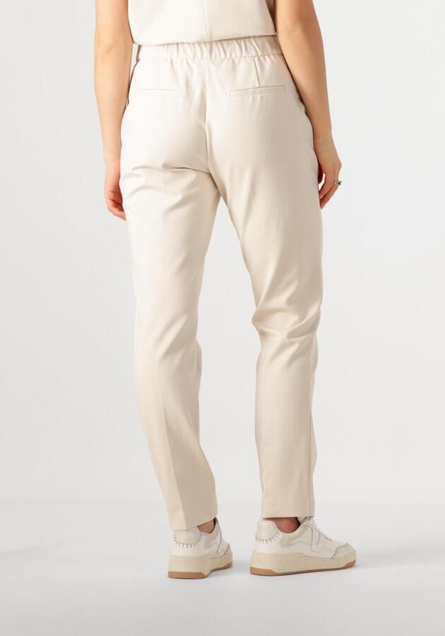 Beaumont wide leg regular waist pantalon beige