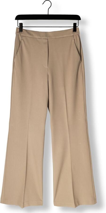 Beaumont flared regular waist flared broek beige - Foto 3