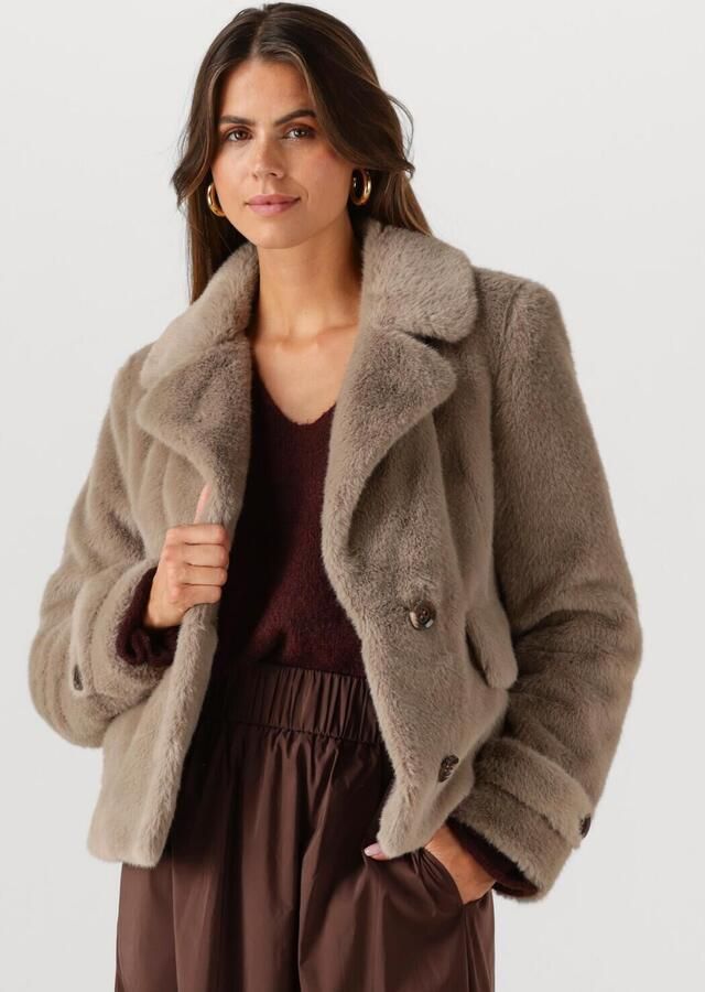 BEAUMONT Dames Jassen Abby Short Coat Taupe - Foto 4