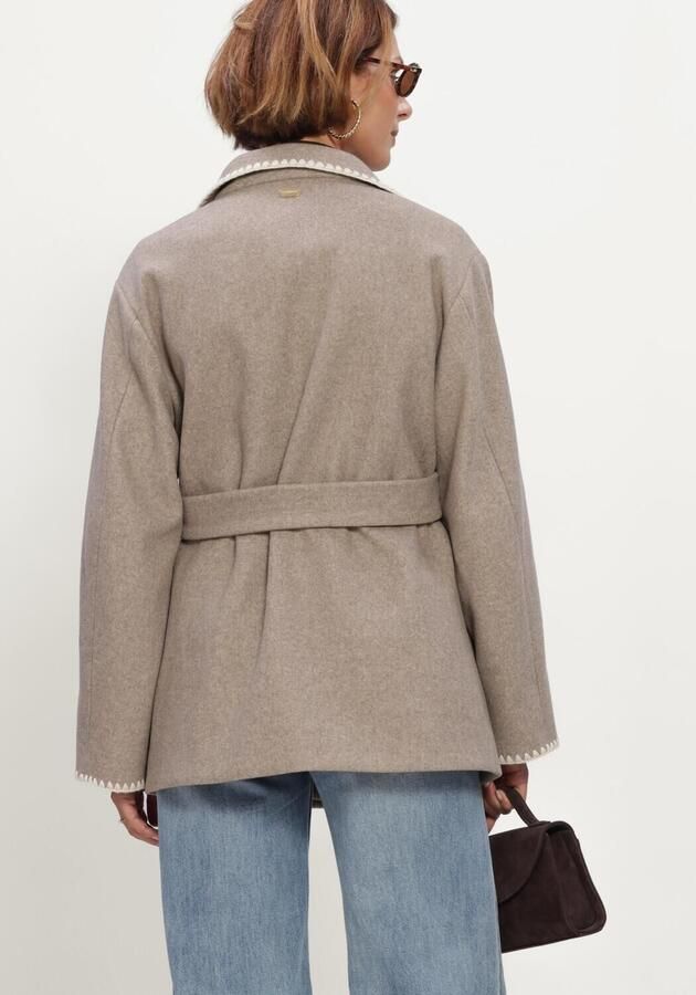 BEAUMONT Dames Jassen Aliza Short Coat Taupe - Foto 2