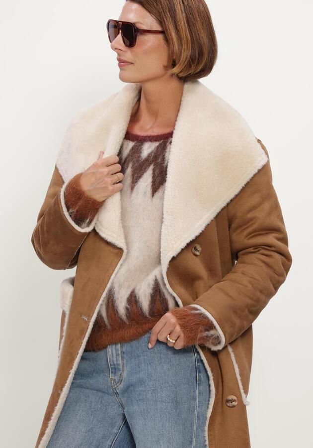BEAUMONT Dames Jassen Elif Coat Camel - Foto 3