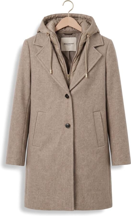 BEAUMONT Dames Jassen Elvira Coat Beige - Foto 4