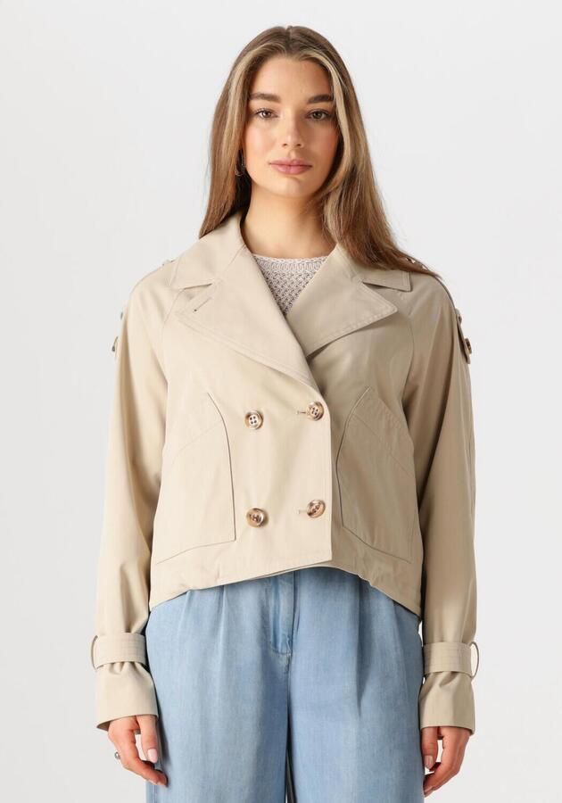 BEAUMONT Dames Jassen Gracy Short Trench Beige - Foto 4