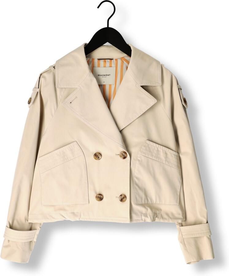 BEAUMONT Dames Jassen Gracy Short Trench Beige
