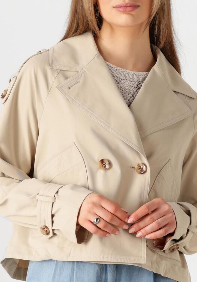 BEAUMONT Dames Jassen Gracy Short Trench Beige - Foto 2