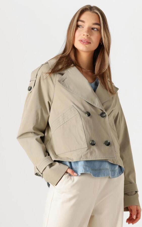 BEAUMONT Dames Jassen Gracy Short Trench Groen - Foto 4