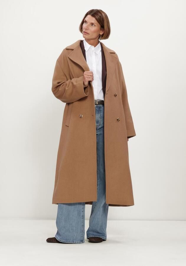BEAUMONT Dames Jassen Mariah Long Coat Camel
