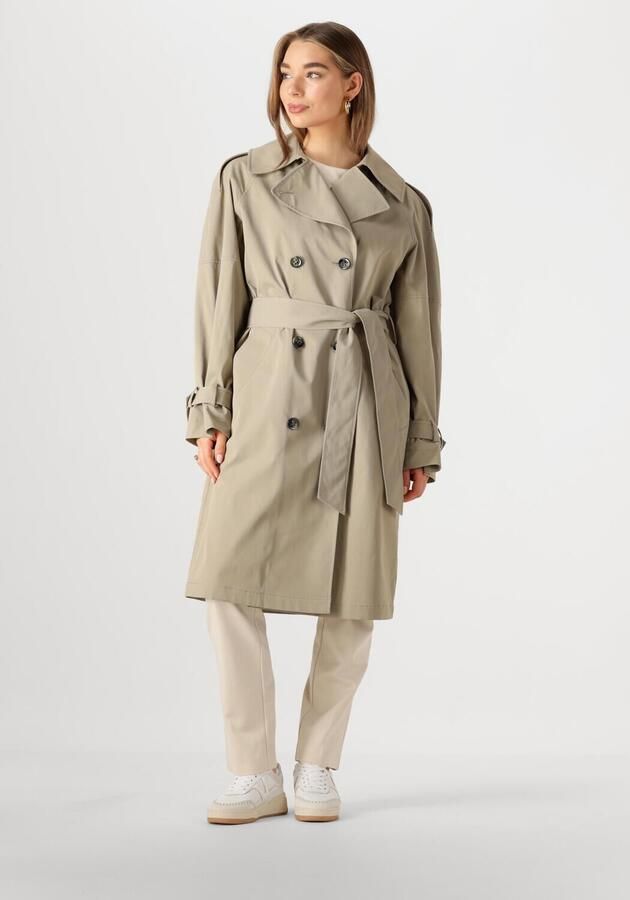 BEAUMONT Dames Jassen Maxy Trench Coat Khaki - Foto 4
