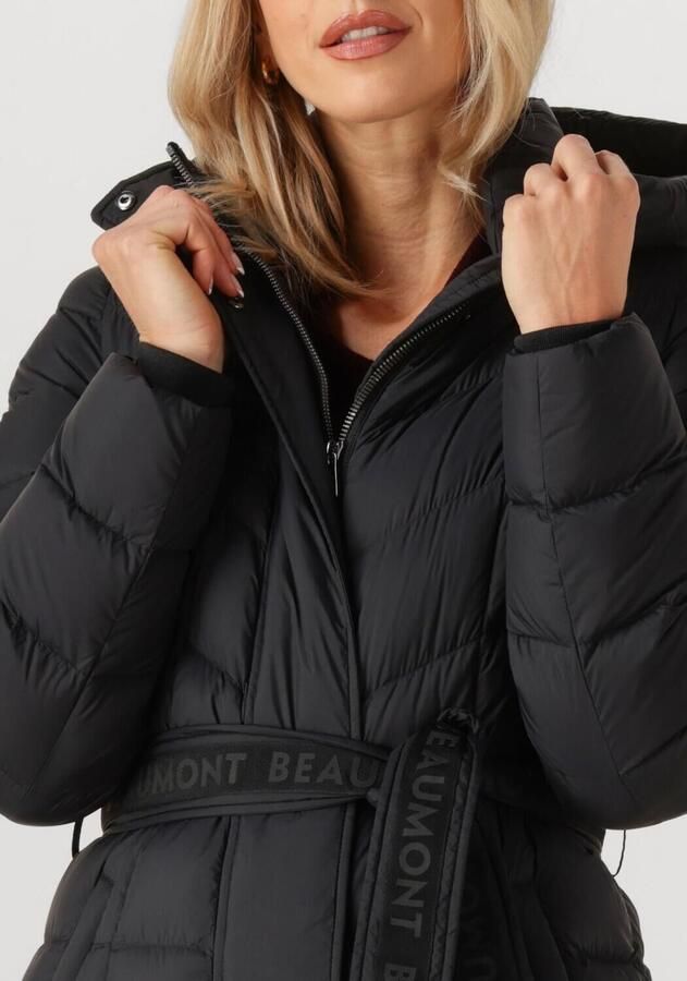 BEAUMONT Dames Jassen Valentina Long Coat Zwart