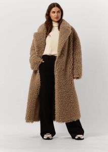 Beaumont Taupe Teddy Jas Reversible Curly Lammy Coat
