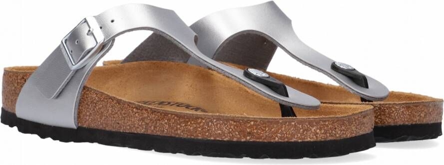 Birkenstock Gizeh Silver Cal Sandalen voor dames Gray Dames