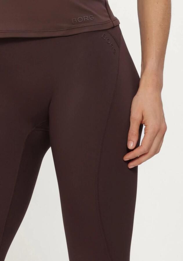 BJORN BORG Dames Broeken Borg Sleek Tights Bruin - Foto 3