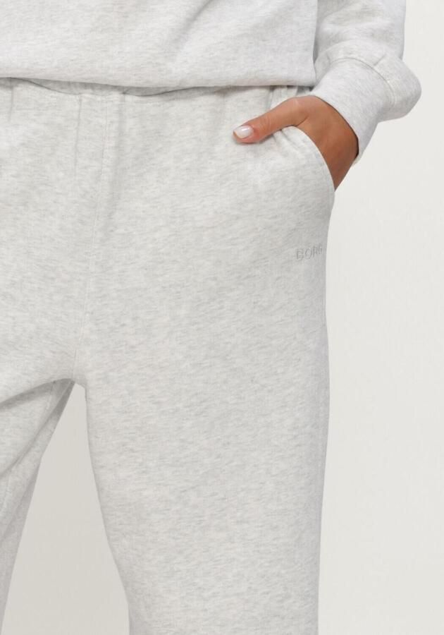 BJORN BORG Dames Broeken Studio Oversized Straight Sweatpants Lichtgrijs - Foto 3