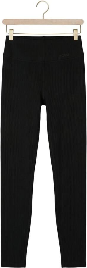 BJORN BORG Dames Broeken Studio Ribbed Tights Zwart - Foto 4