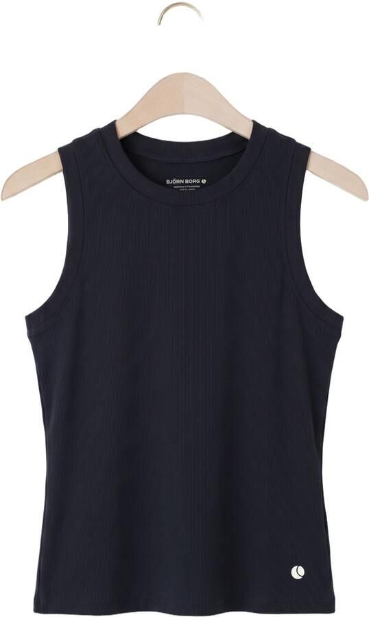BJORN BORG Dames Tops & T-shirts Ace Pocket Ribbed Tank Top Donkerblauw - Foto 3