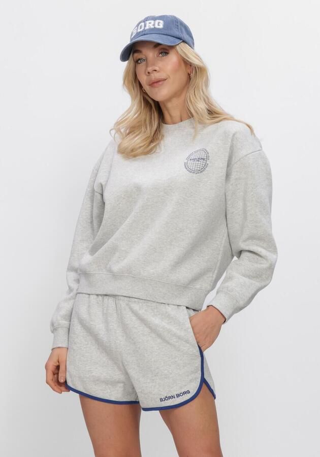 BJORN BORG Dames Truien & Vesten Borg Boyfriend Sweatshirt Lichtgrijs
