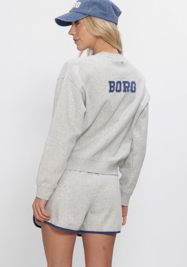 BJORN BORG Dames Truien & Vesten Borg Boyfriend Sweatshirt Lichtgrijs - Foto 3