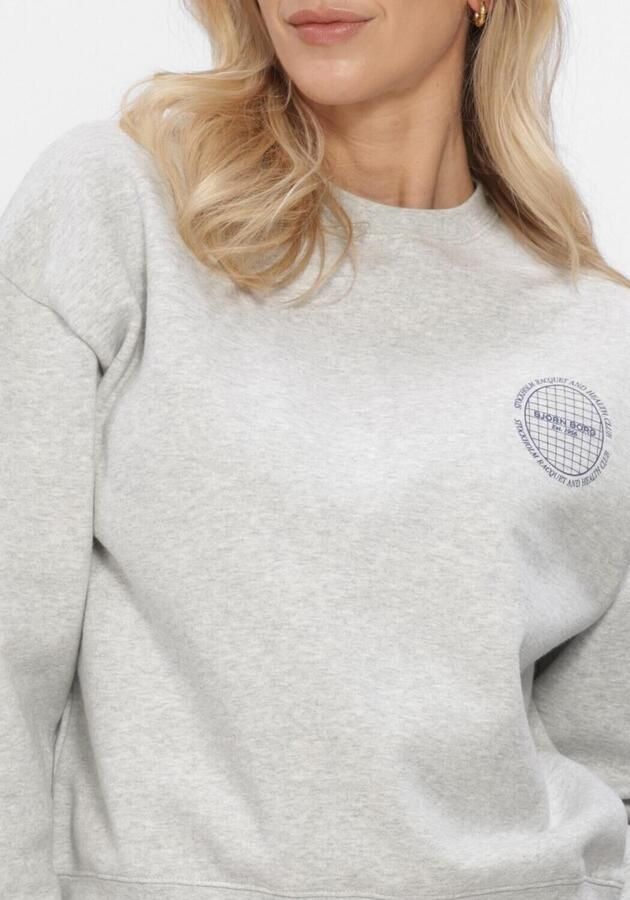 BJORN BORG Dames Truien & Vesten Borg Boyfriend Sweatshirt Lichtgrijs - Foto 4