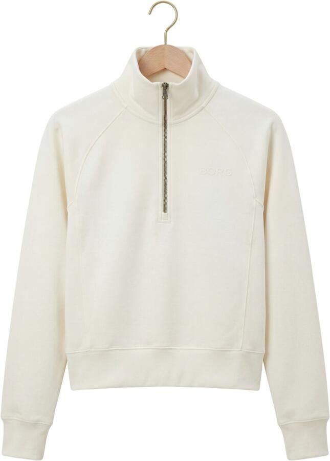 BJORN BORG Dames Truien & Vesten Studio Soft Halfzip Sweatshirt Gebroken Wit - Foto 2